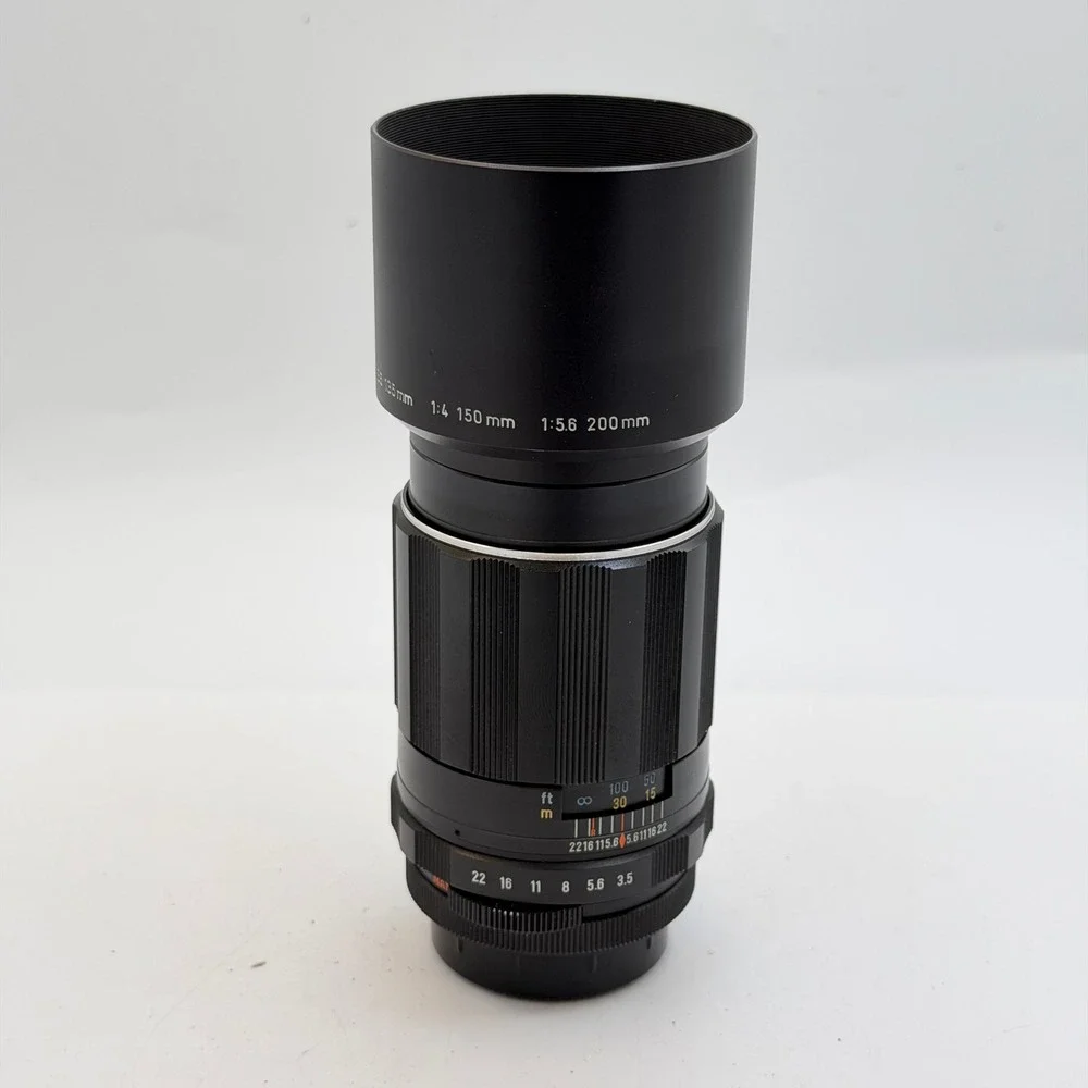 Asahi Pentax SMC Takumar 135mm f3.5 M42 Mount Lens with Hood and Case VGC